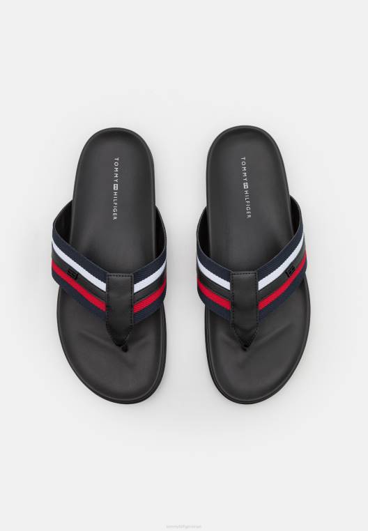 סנדלי T-Bar מיקס תאגידי NX204195 אדום לבן כחול Tommy Hilfiger