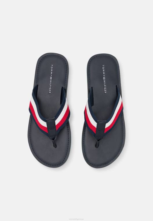 סנדלי T-Bar על החוף מוגבהים NX208464 שמיים מדבריים Tommy Hilfiger