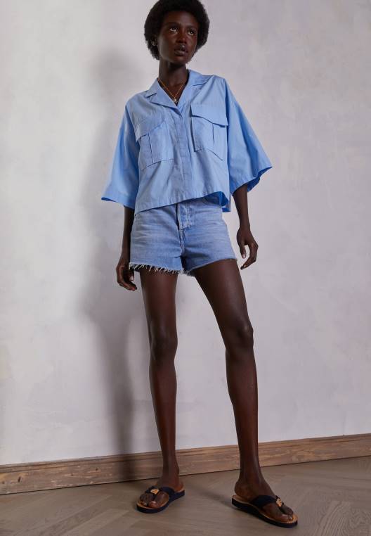 סנדלי T-Bar לחוף הים NX208624 שמיים מדבריים Tommy Hilfiger