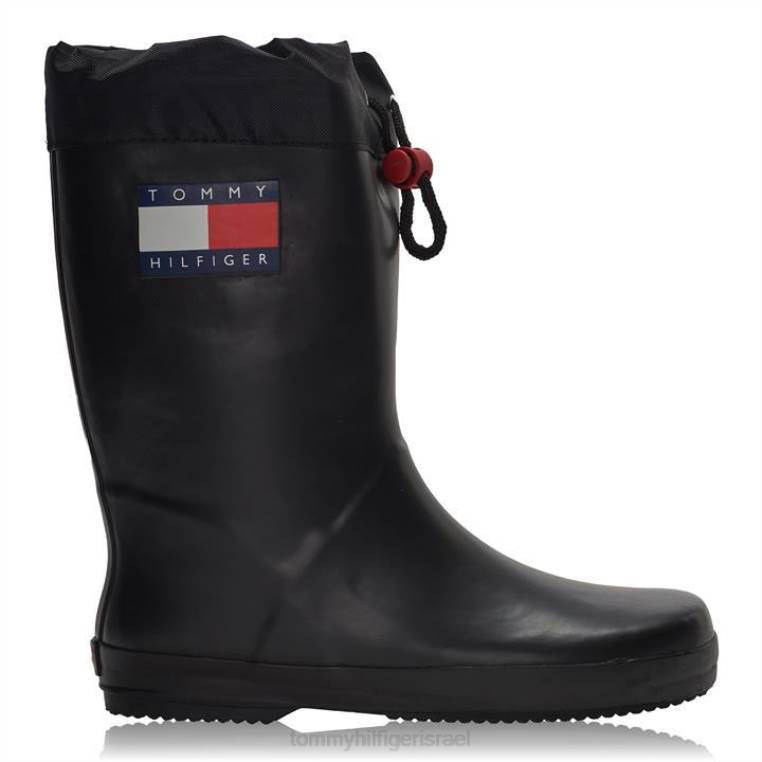 מגף גשם של Tommy flag jn10 NX2020294 שחור 999 Tommy Hilfiger