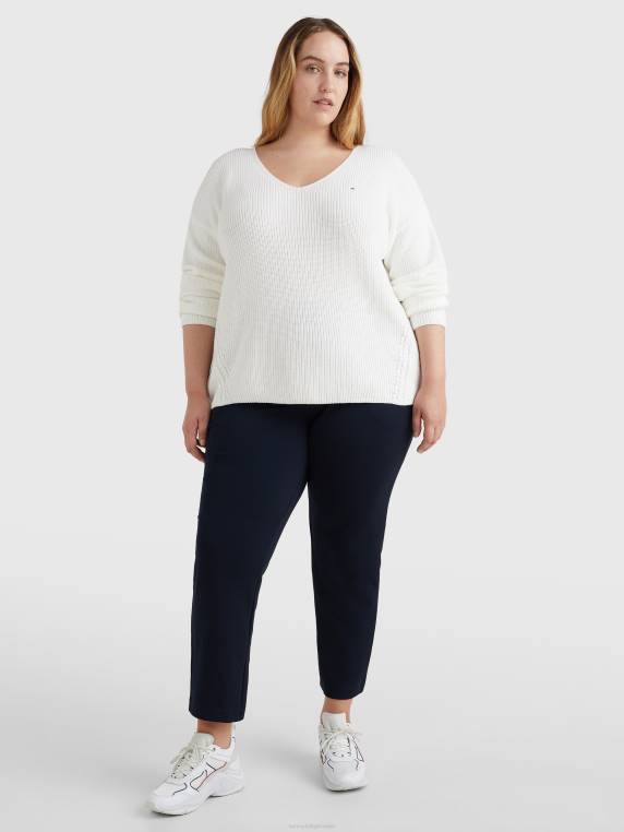 מגשר רגוע עם צווארון V NX202178 אקרו Tommy Hilfiger