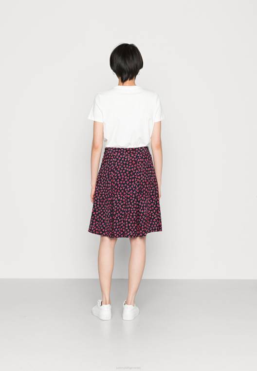 abo allover לב חצאית קפלים NX206406 יום האהבה בכל רחבי/שמי המדבר Tommy Hilfiger