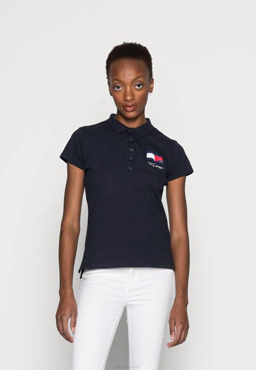 חולצת פולו של abo motion דגל NX208378 שמיים מדבריים Tommy Hilfiger