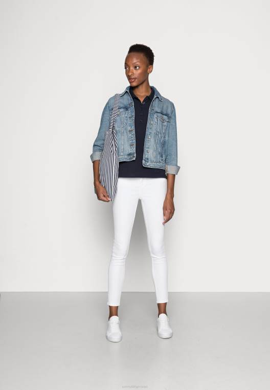 חולצת פולו של abo motion דגל NX208378 שמיים מדבריים Tommy Hilfiger