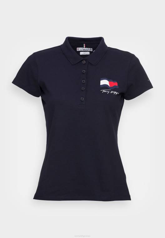 חולצת פולו של abo motion דגל NX208378 שמיים מדבריים Tommy Hilfiger