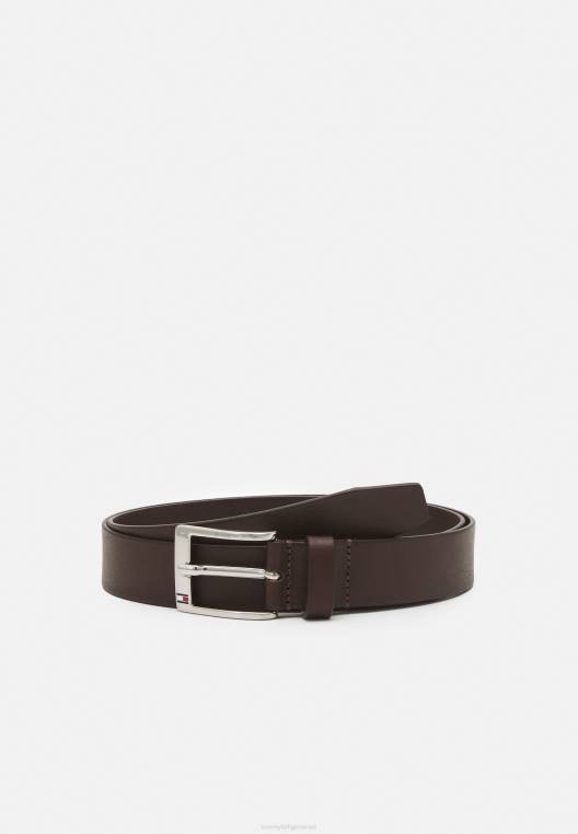 עסק חדש לחגורת aly belt NX205520 חום Tommy Hilfiger