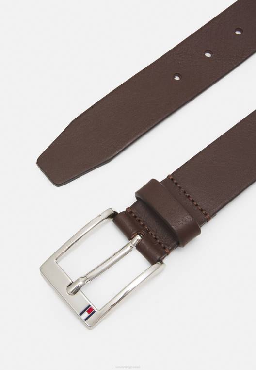 עסק חדש לחגורת aly belt NX205520 חום Tommy Hilfiger