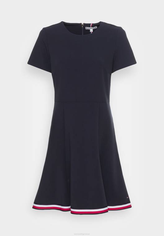 שמלת יום שמלה קצרה של angela f&f NX208310 שמיים מדבריים Tommy Hilfiger