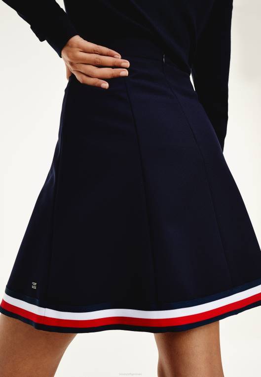 angela global חצאית קצרה חצאית קו NX207297 שמיים מדבריים Tommy Hilfiger