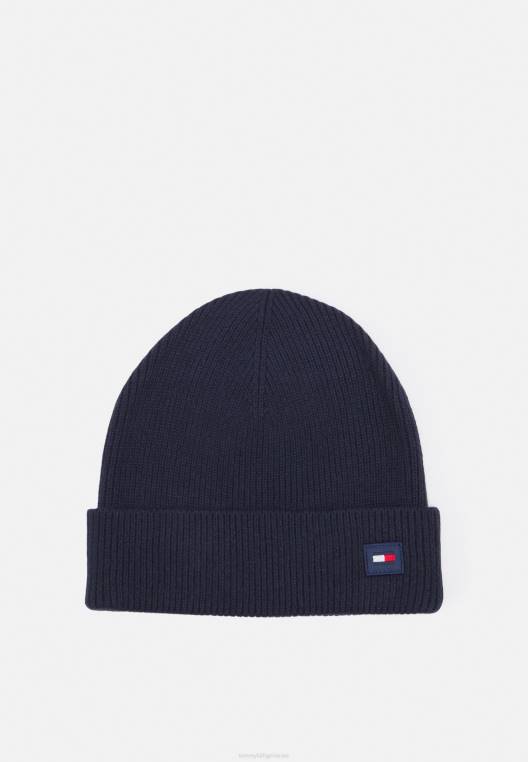 beanieunisex beanie smu NX205667 חלל כחול Tommy Hilfiger