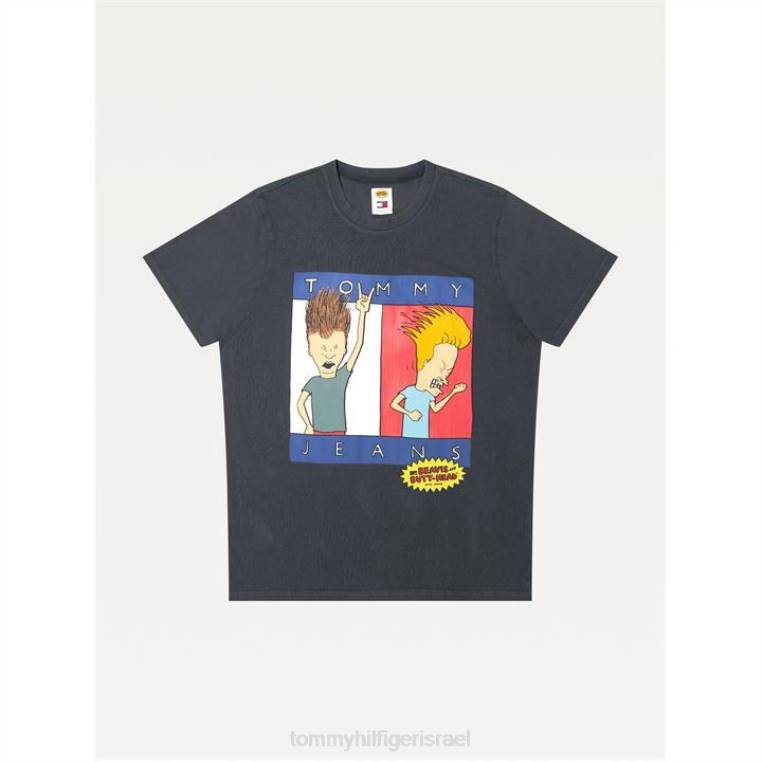 חולצת טריקו גברים של beavis עם שרוולים קצרים NX2020466 הַאֲפָלָה Tommy Hilfiger