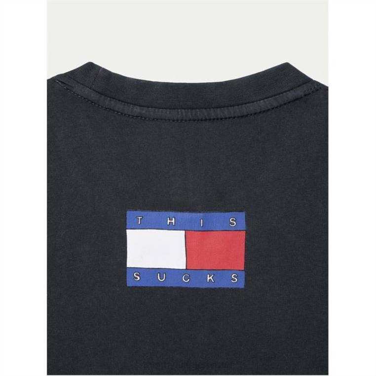 חולצת טריקו גברים של beavis עם שרוולים קצרים NX2020466 הַאֲפָלָה Tommy Hilfiger