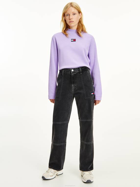 betsy mid rise ישר ג'ינס נגר NX202155 ג'ינס שחור Tommy Hilfiger