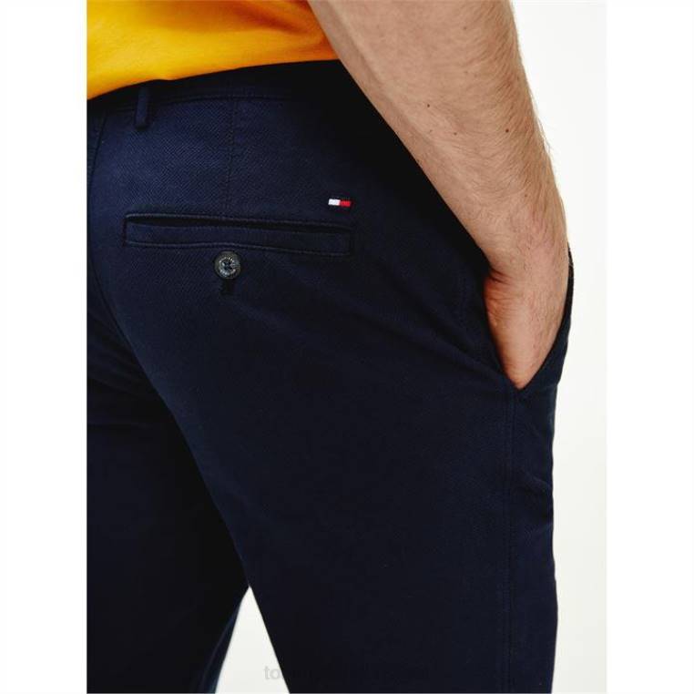 מכנסיים במבנה bleeker NX2019584 שמי מדבר dw5 Tommy Hilfiger