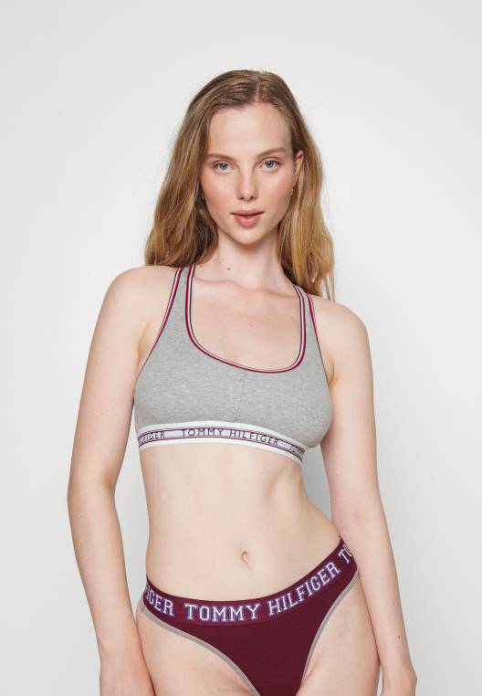 גוזי ברלט ללא קווים NX206752 אברש אפור בהיר Tommy Hilfiger