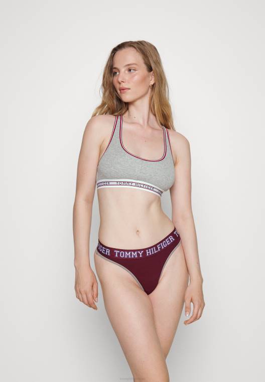 גוזי ברלט ללא קווים NX206752 אברש אפור בהיר Tommy Hilfiger