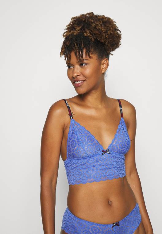 חתימת חזה משולש קו ארוך ברלט NX208937 איריס כחול Tommy Hilfiger