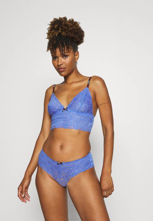 חתימת חזה משולש קו ארוך ברלט NX208937 איריס כחול Tommy Hilfiger