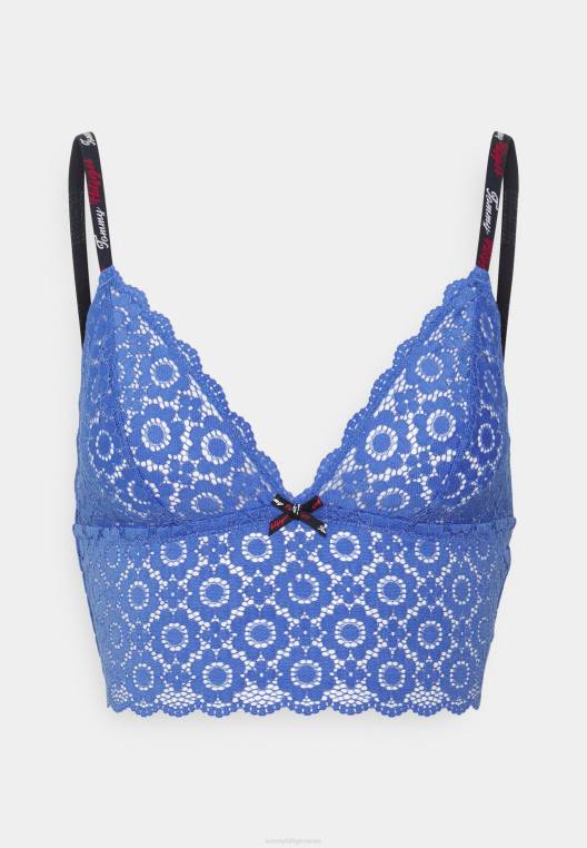 חתימת חזה משולש קו ארוך ברלט NX208937 איריס כחול Tommy Hilfiger