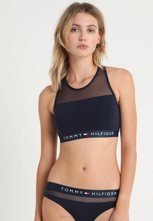 bustier flex bralette sheer NX206909 בלייזר נייבי Tommy Hilfiger
