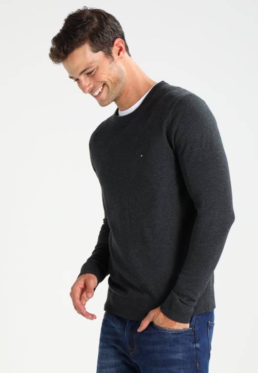 מגשר עם צווארון c NX204032 אברש פחם Tommy Hilfiger