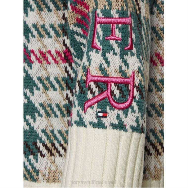 תערובת צמר צ'ק c-nk NX2020980 שֶׁנהָב Tommy Hilfiger