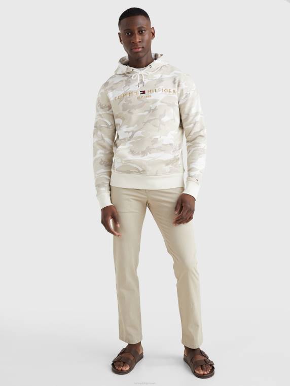 קפוצ'ון לוגו camo NX201317 ecru camo Tommy Hilfiger