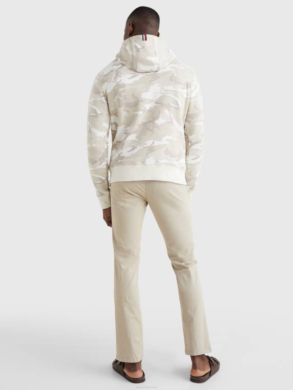 קפוצ'ון לוגו camo NX201317 ecru camo Tommy Hilfiger