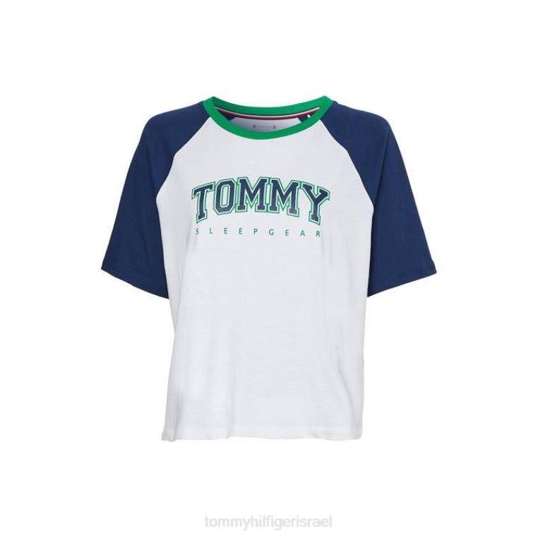 cn ss טי NX2020664 לבן/צי Tommy Hilfiger