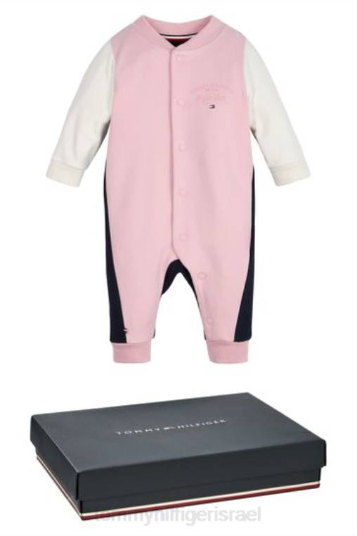 חבילת מתנה לתינוק colourblock onesie NX203685 וָרוֹד Tommy Hilfiger