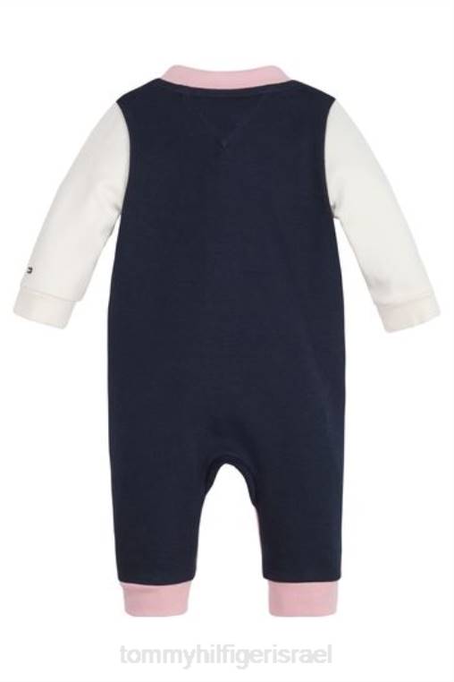 חבילת מתנה לתינוק colourblock onesie NX203685 וָרוֹד Tommy Hilfiger