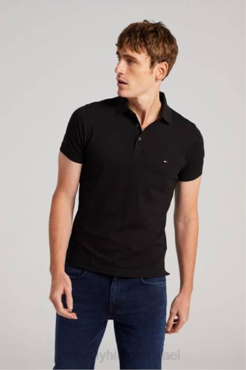 פולו דק core 1985 NX202994 שָׁחוֹר Tommy Hilfiger