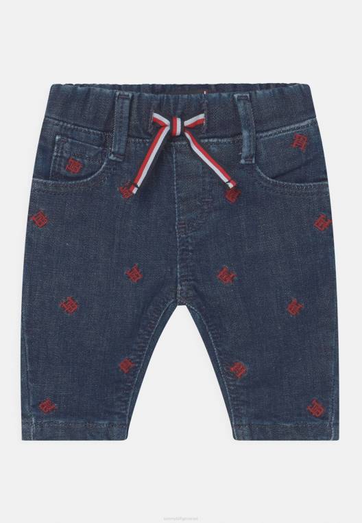 תינוק מונוגרמה critter jeggings NX206207 כְּחוֹל Tommy Hilfiger