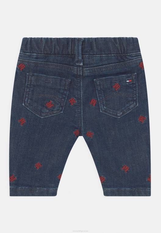 תינוק מונוגרמה critter jeggings NX206207 כְּחוֹל Tommy Hilfiger