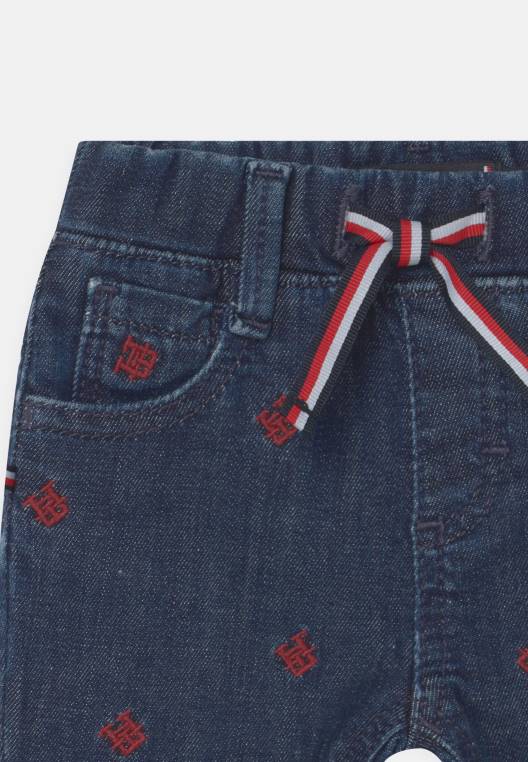 תינוק מונוגרמה critter jeggings NX206207 כְּחוֹל Tommy Hilfiger