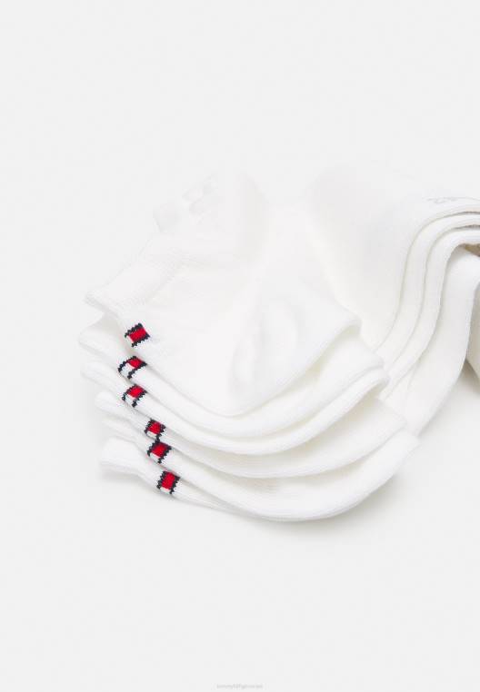 נעלי ספורט לגברים ecom 6 חבילות גרביים NX206738 לבן Tommy Hilfiger