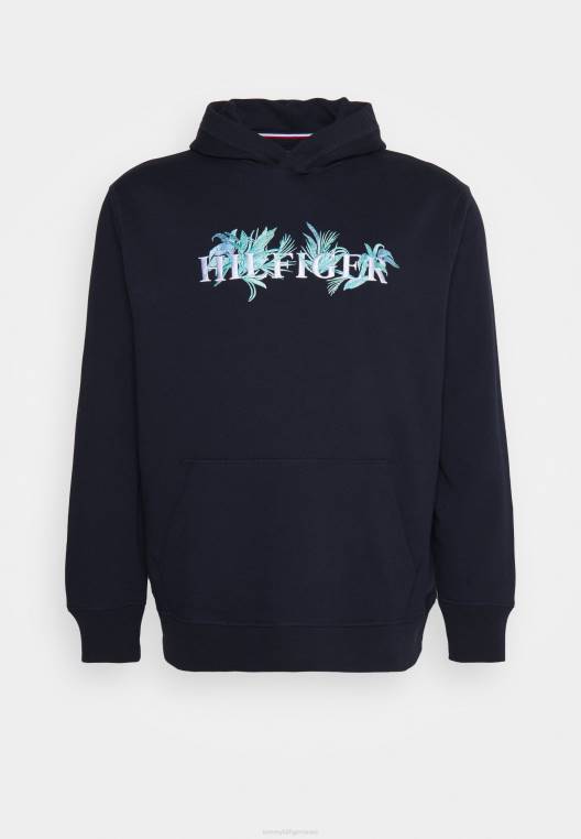 סווטשירט קפוצ'ון דקל embro NX205706 שמיים מדבריים Tommy Hilfiger