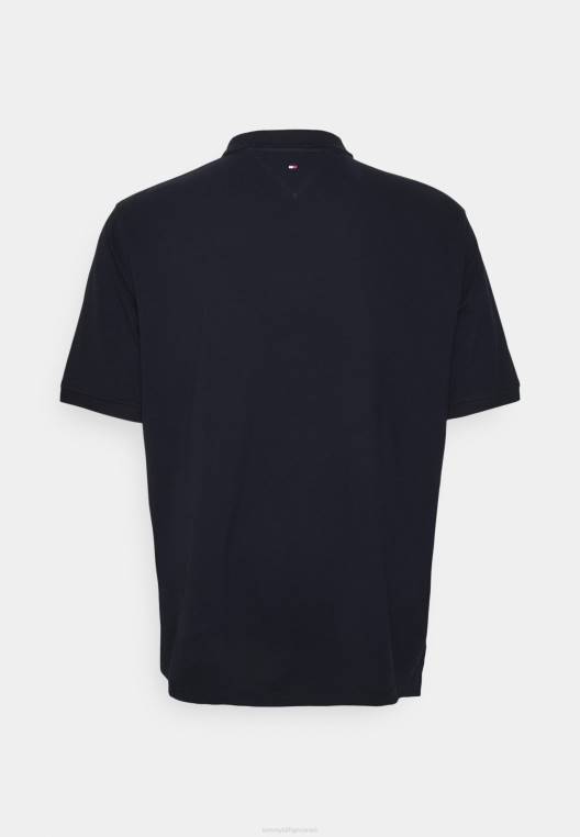 חולצת פולו לוגו embro NX206033 שמיים מדבריים Tommy Hilfiger