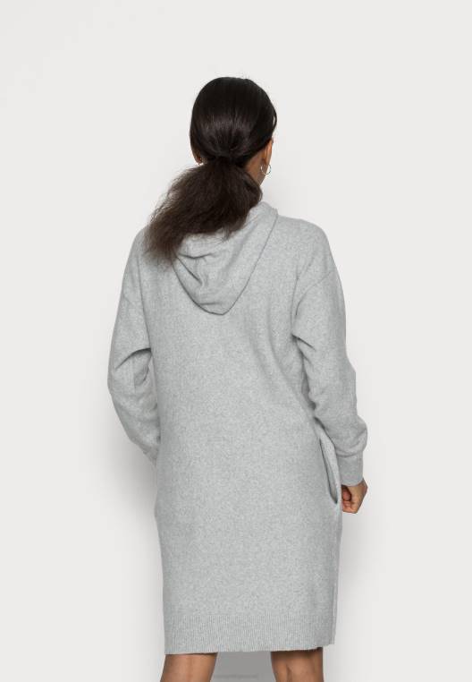 שמלת מגשר ברך עם קפוצ'ון flex NX207525 אברש אפור בהיר Tommy Hilfiger