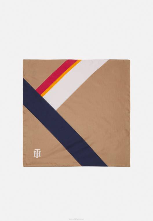 בנדנה עודפים מודרניים NX204213 בז' Tommy Hilfiger