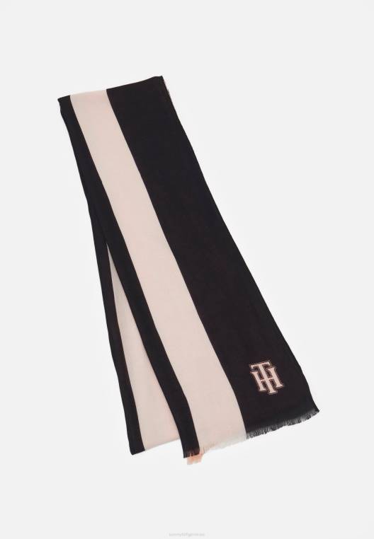 צעיף נשי מודפס הכנה NX204365 ורוד/מיקס Tommy Hilfiger