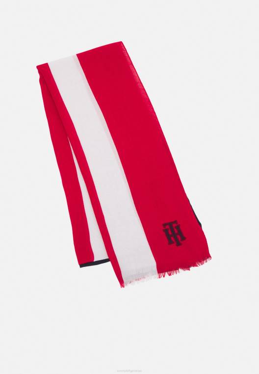 צעיף נשי מודפס הכנה NX205575 תמהיל תאגידי Tommy Hilfiger