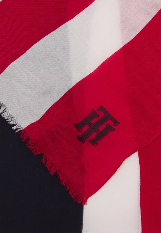 צעיף נשי מודפס הכנה NX205575 תמהיל תאגידי Tommy Hilfiger