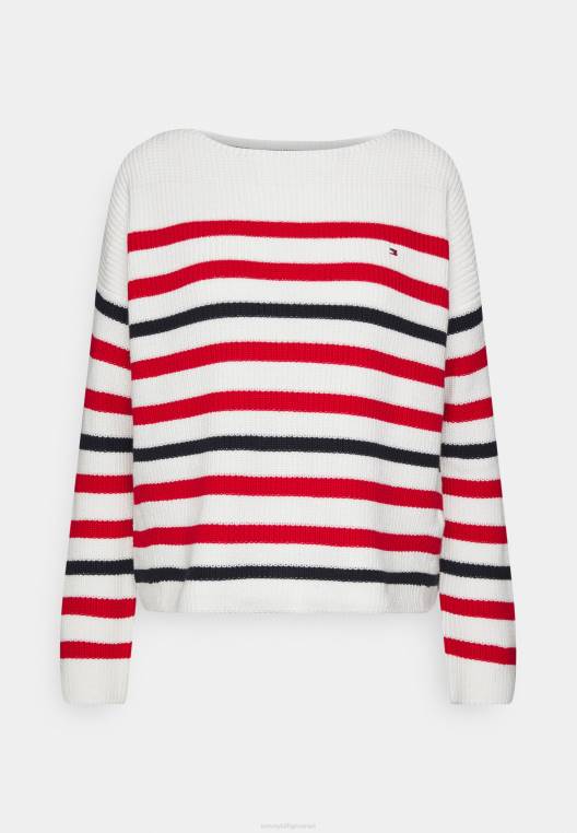 סוודר סוודר hayana NX207284 אקרו/שמי מדבר/אדום ראשוני Tommy Hilfiger