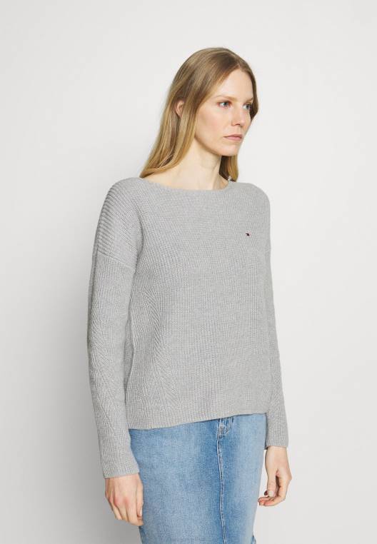 מגשר עם צווארון של hayana NX207560 אברש אפור בהיר Tommy Hilfiger