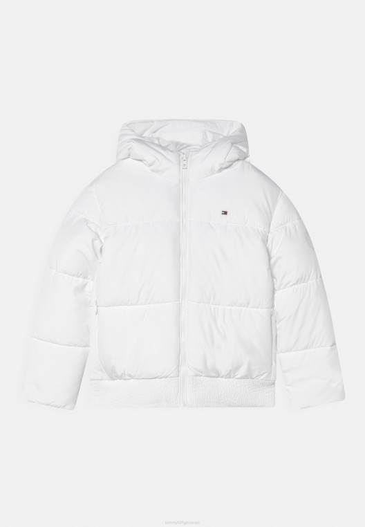 מעיל חורף ממותג hood NX204030 לבן Tommy Hilfiger