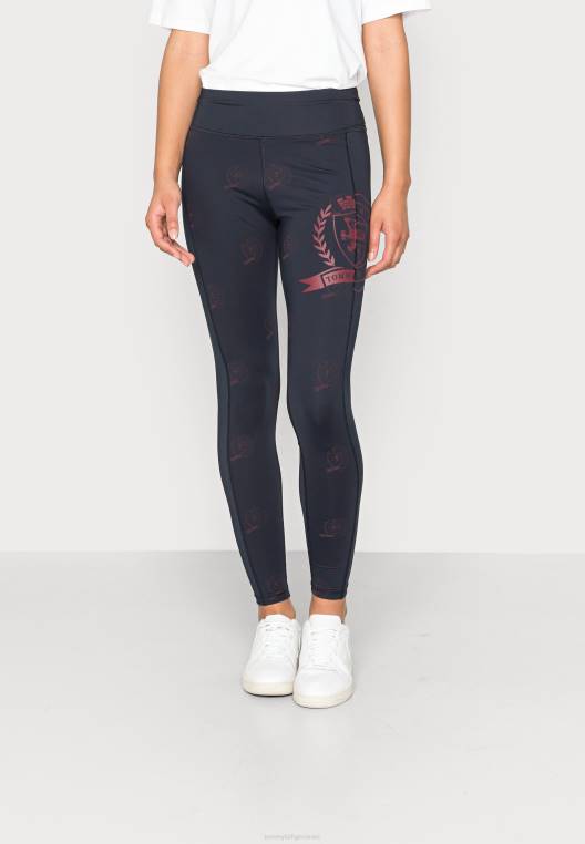 מכנסיים חותלות של icon crest NX206358 שמיים מדבריים Tommy Hilfiger