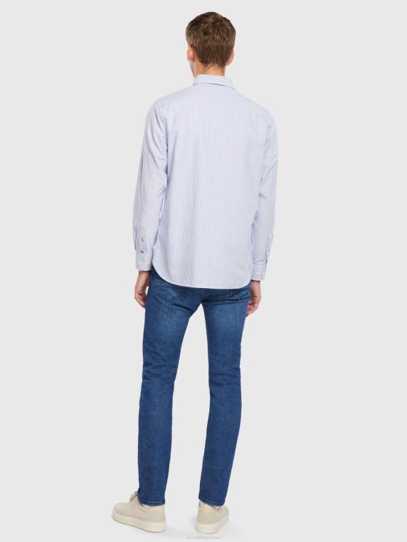 חולצת יצירות אמנות של ithaca NX201214 קופנגן כחול/לבן Tommy Hilfiger