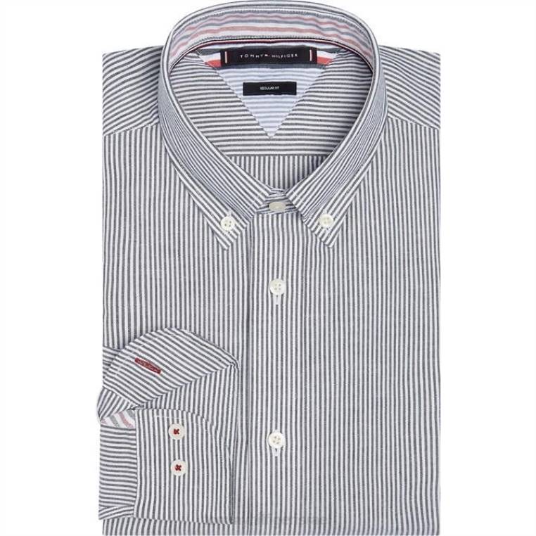 חולצת פסים של ithaca NX2020227 איריס נייבי/לבן Tommy Hilfiger