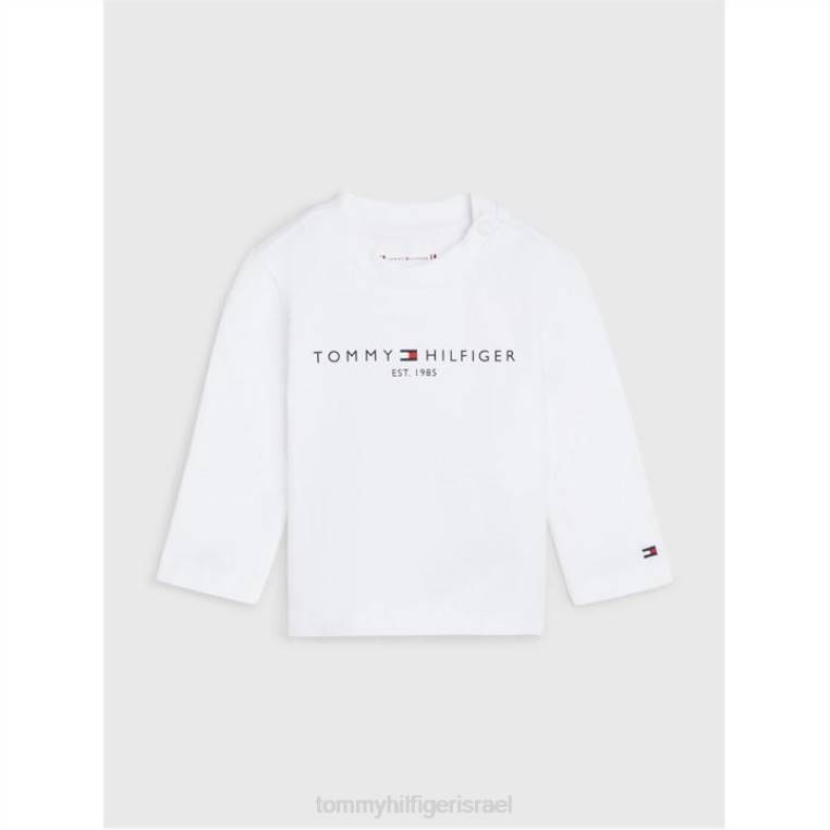 תינוק חיוני טי l/s NX2020960 לבן ybr Tommy Hilfiger